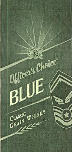 Officer's Choice Blue Classic Grain Whisky Device mark 2732061 Trademark