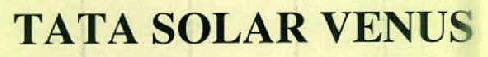 Tata Solar Venus Device mark 2737480 Trademark