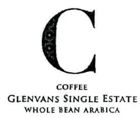 C Coffee Glenvans Single Estate Whole Bean Arabica Device mark 2815273 Trademark
