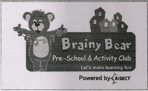 Brainy Bear Pre-school & Activity Club Device mark 2849479 Trademark
