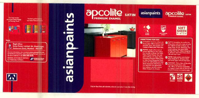Asianpaints Apcolite Premium Enamel Device mark 2879935 Trademark