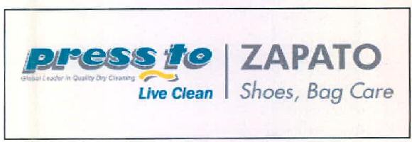 Press To Live Clean Zapato Shoes, Bag Care Device mark 2966373 Trademark