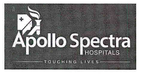 Apollo Spectra Hospitals Touching Lives Device mark 3010814 Trademark