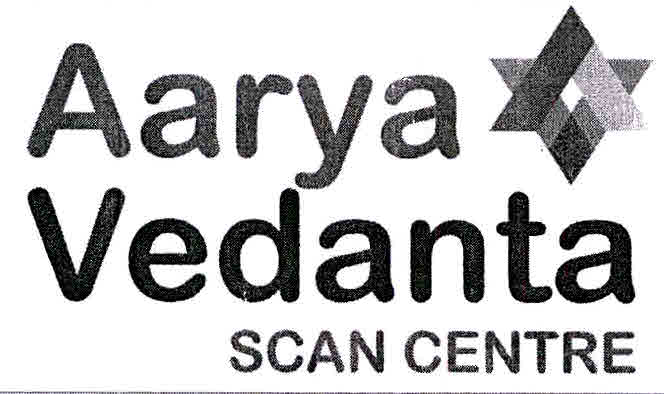 Aarya Vedanta Scan Centre (with Device) Device mark 3049881 Trademark