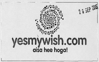Yesmywish.com Aisa Hee Hoga! Device mark 3064723 Trademark