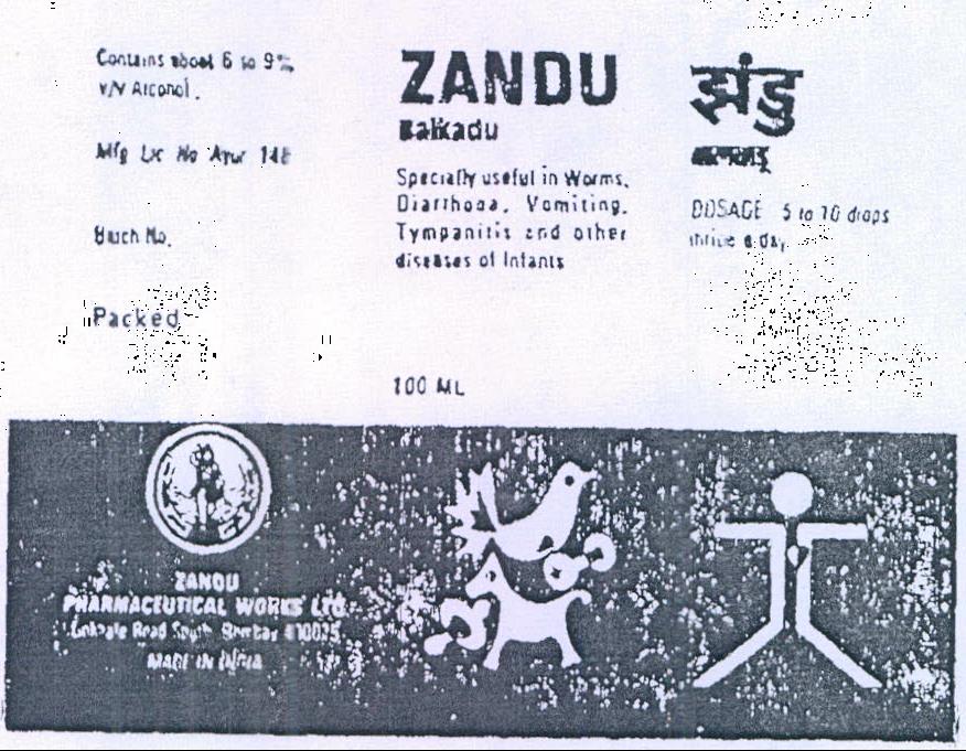Zandu Device mark 307297 Trademark