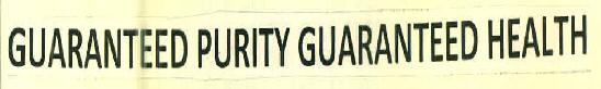 Guaranteed Purity Guaranteed Health Device mark 3086345 Trademark