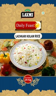 Laxmi Daily Feast Lachkari Kolam Rice Device mark 3117109 Trademark