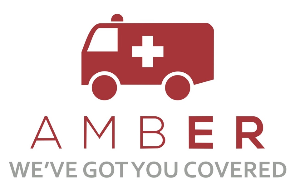Amber ( Logo And Device With Tagline We've Got You Covered Device mark 3205523 Trademark
