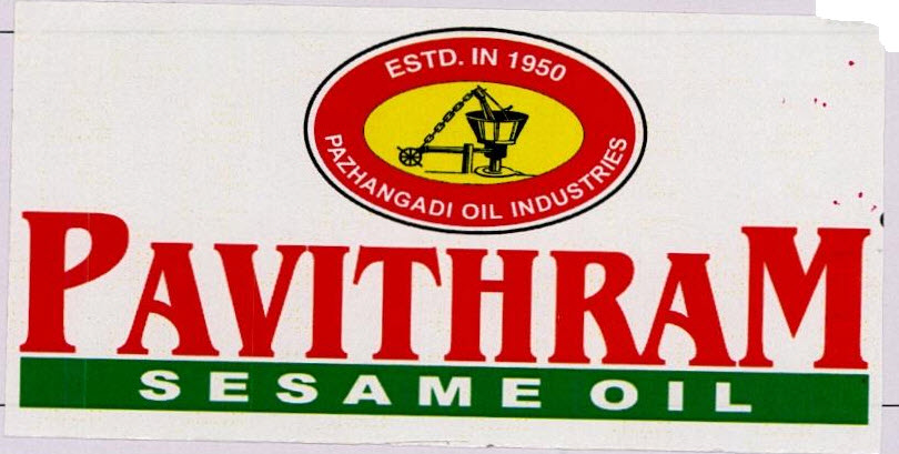 Pavithram Sesame Oil Device mark 3237489 Trademark