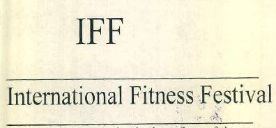 Iff International Fitness Festival Device mark 3316663 Trademark