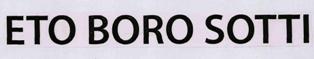Eto Boro Sotti (label) Device mark 3380790 Trademark
