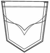 Standard Back Pocket Design Device mark 3462251 Trademark