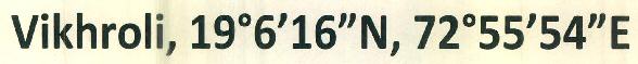 Vikhroli, 19 6'16"n, 72 55'54"e Device mark 3476481 Trademark