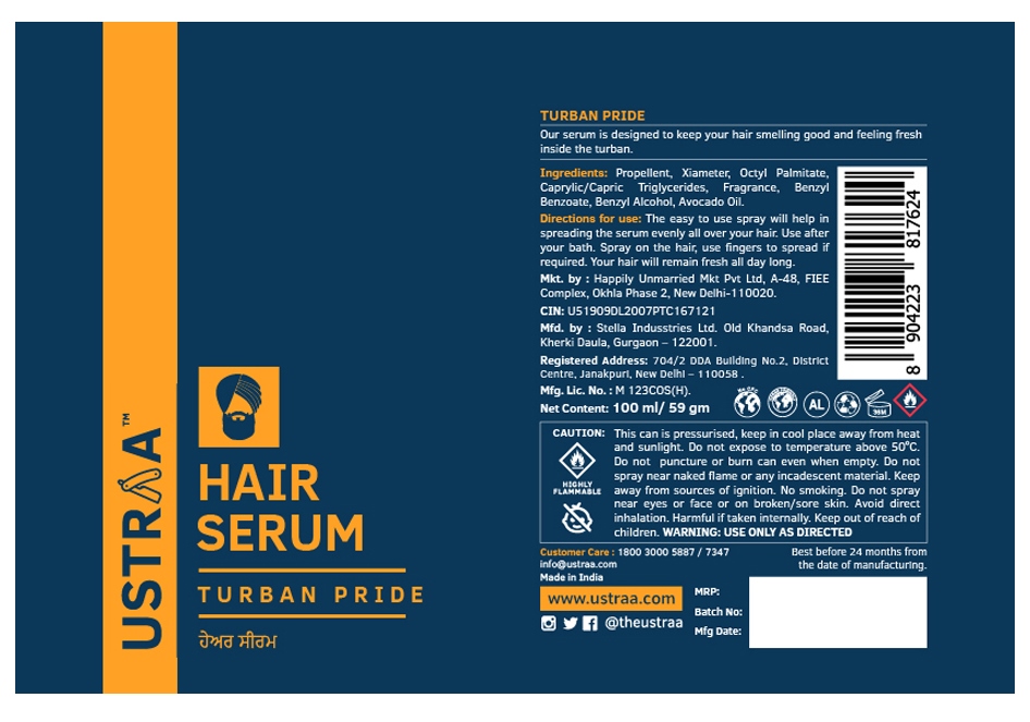 Turban Pride Hair Serum (packing) Device mark 3570815 Trademark