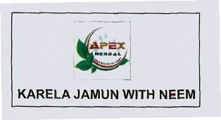 Apex Herbal Karela Jamun With Neem Device mark 3600980 Trademark