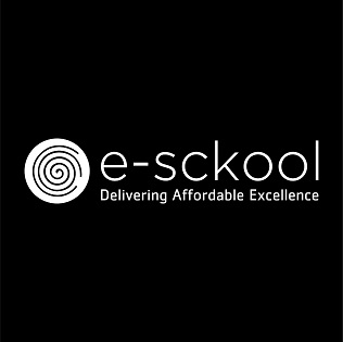 Label Of E-sckool Along With "delivering Affordable Excellence" Device mark 3803369 Trademark