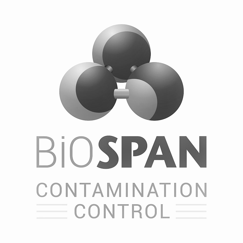 Device Of A Molecule With The Mark Biospan Contamination Control Written Under It Device mark 3841217 Trademark