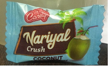 Mr. Candy Nariyal Crush Coconut Deposited Candy Device mark 4215428 Trademark