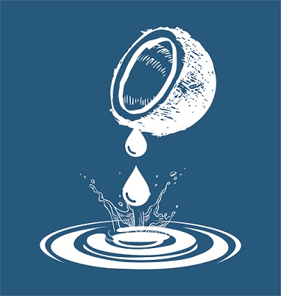 Device Of Half Coconut And Drops Device mark 4329236 Trademark