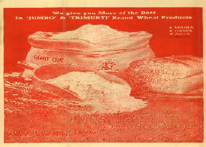 "jumbo" & "trimurti" Brand Wheat Products Device mark 443029 Trademark