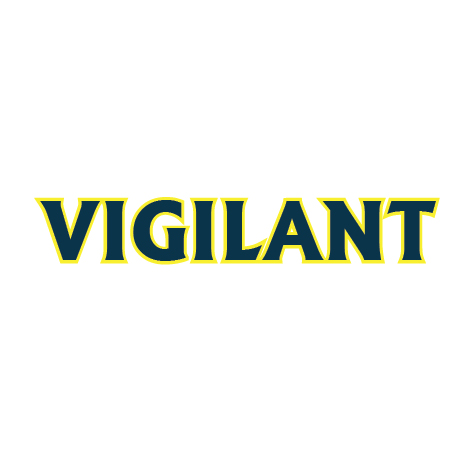 Vigilant Represented Artistically And Calligraphically Device mark 4534693 Trademark