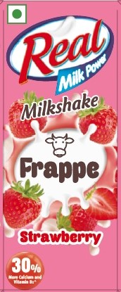Real Milk Power Milkshake Frappe Strawberry Device mark 4545823 Trademark