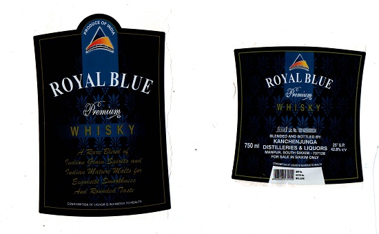 Kanchenjunga Royal Blue Premium Whisky Device mark 4556510 Trademark