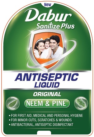 Dabur Sanitize Plus Antiseptic Liquid Device mark 4720611 Trademark