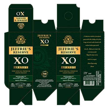 Jeffrie's Reserve Xo Brandy - Very Special Premium Grape Brandy (label) Device mark 5197696 Trademark