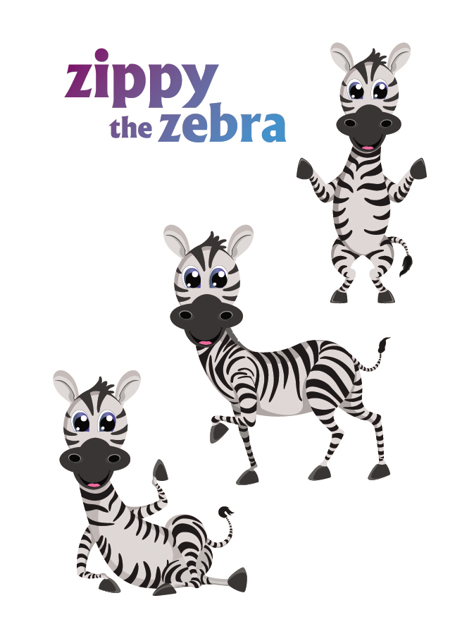 Zippy The Zebra (with Device Of Baby Zebra) Device mark 5358530 Trademark
