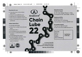 Anabond Chain Lube 22 Device mark 5670958 Trademark