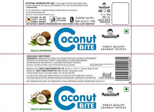 Toffeeman Coconut Bite Device mark 5785647 Trademark