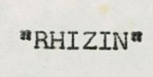 Rhizin Device mark 582418 Trademark