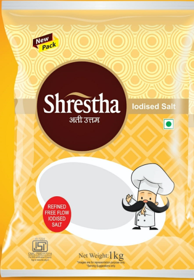 Shrestha With Slogan (ati Uttam In Hindi) Alongwith Other Descriptive Matter As Per Colour Combination Label Device mark 5844624 Trademark