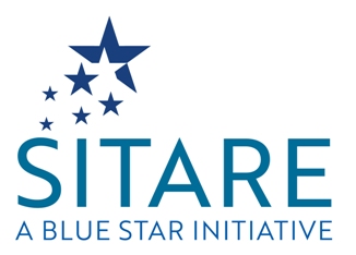 Sitare A Blue Star Initiative Label Device mark 6109611 Trademark