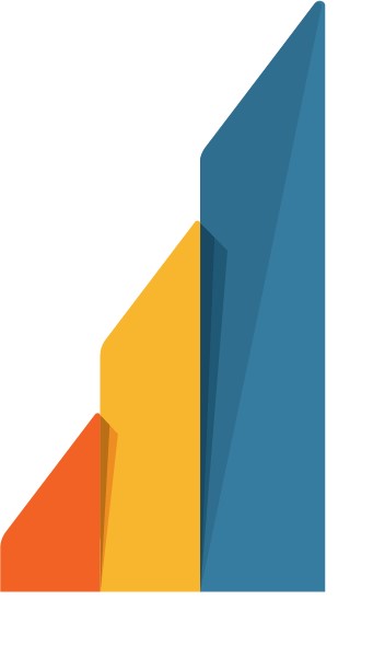 A Mirrored Right Angle Triangle In Three Different Colors Device mark 6277854 Trademark