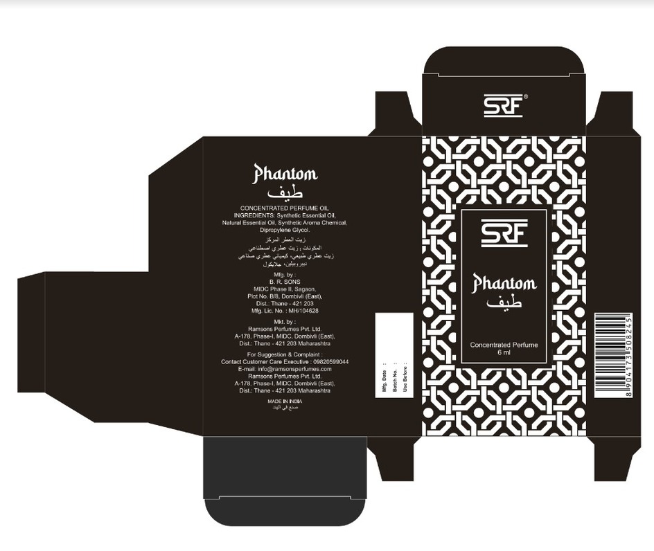 Srf Phantom (label) Device mark 6339763 Trademark