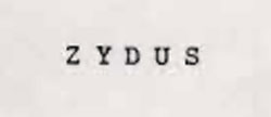 Z Y D U S Device mark 720950 Trademark