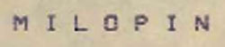 M I L O P I N Device mark 721395 Trademark