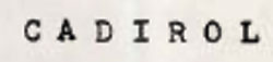 Cadirol Device mark 750715 Trademark