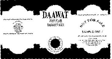 Daawat Popular Basmati Rice Device mark 763068 Trademark