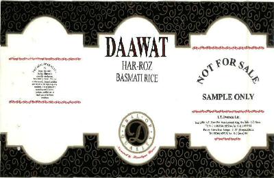 Daawat Har-roz Basmati Rice Device mark 763070 Trademark