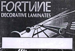Fortnne Decorative Laminates. Device mark 992603 Trademark